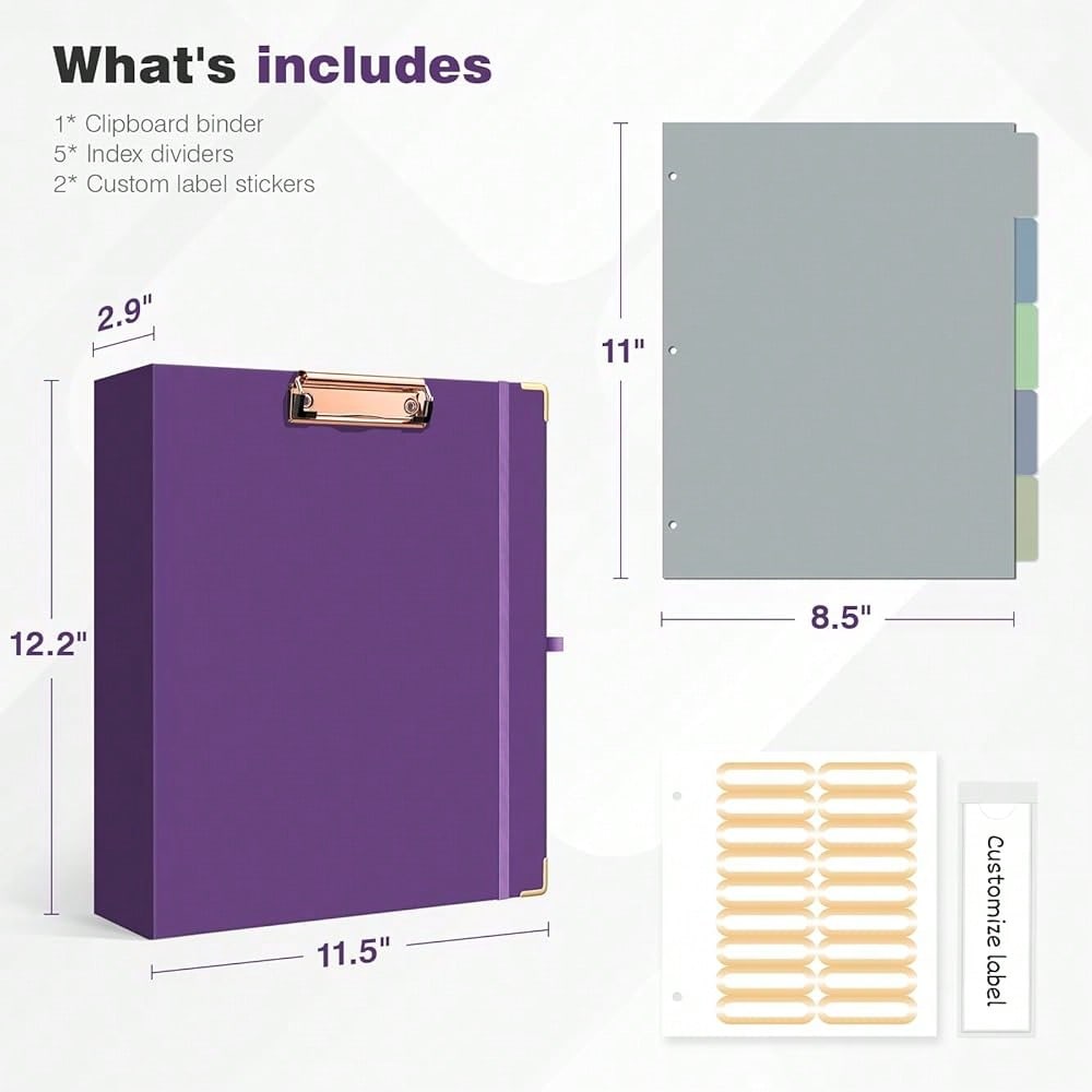 Mini 3 Ring Binder 2 Inch For  - Tab Divider A4 评论和价格
