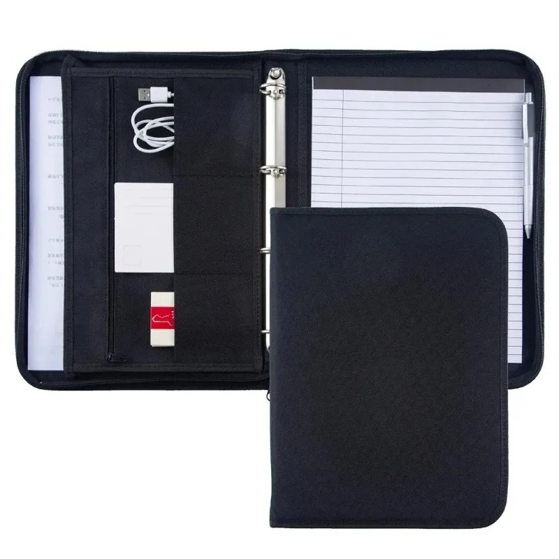 Large Black Business Portfolio - Binder A4 Lever 评论和价格
