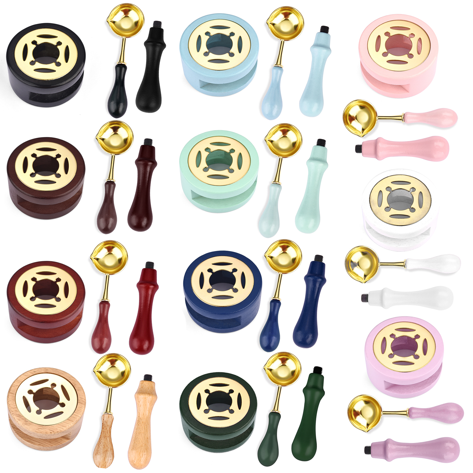 2/3Pcs Set Retro Sealing Wax F - Wax Seal Stamp Set 评论和价格