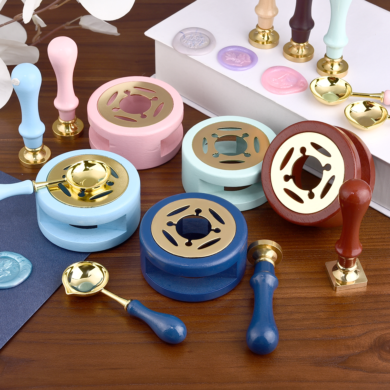 2/3Pcs Set Retro Sealing Wax F - Wax Seal Stamp Set 评论和价格