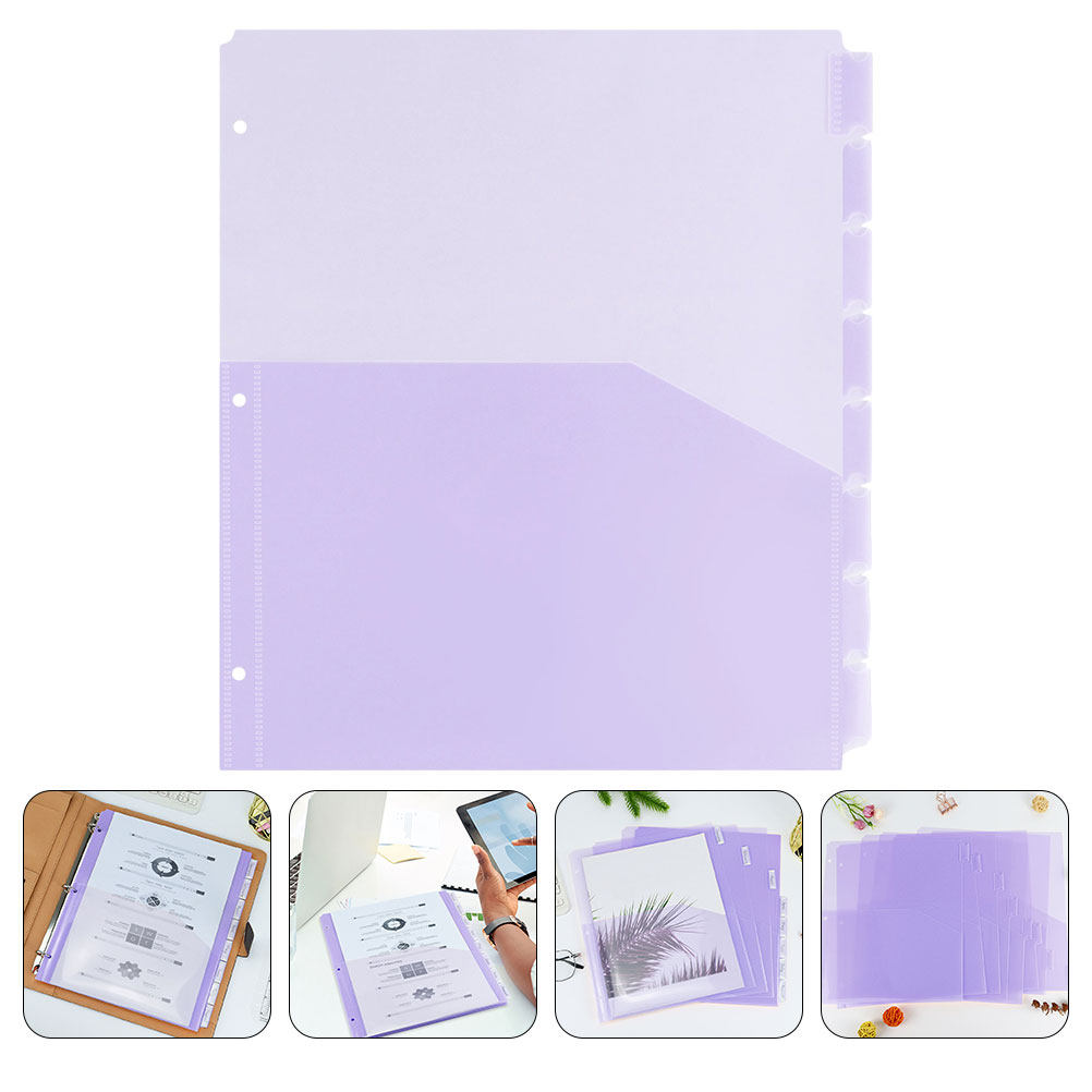 2Sets Binder Pockets Dividers  - Tab Divider A4 评论和价格