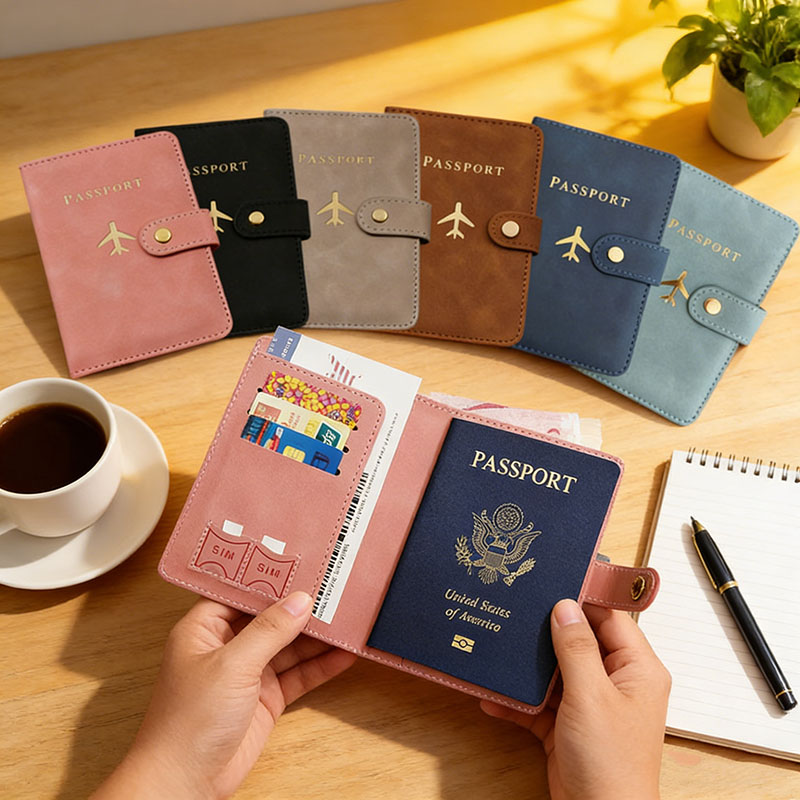 Leather Passport Holder Covers - Index Card Holder 评论和价格