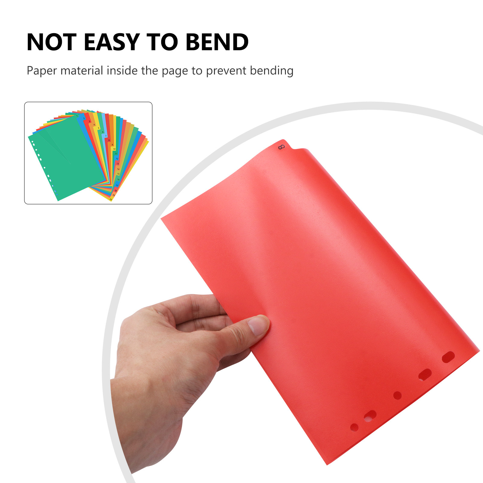 20 Pages A4 Colorful Plastic B - Tab Divider A4 评论和价格