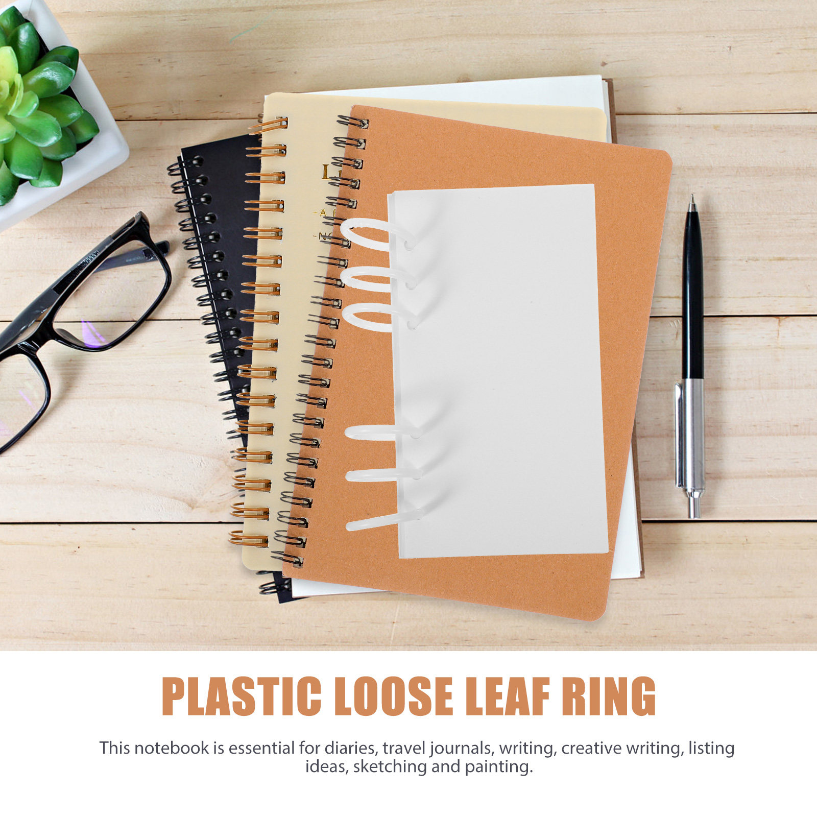 4 Boxes Binder Rings Plastic B - Card Index Box 评论和价格