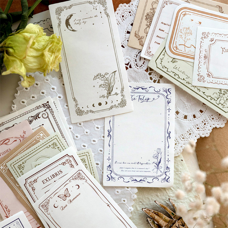 100Pcs/Pack Vintage Notes Mate - Ink Blotter Paper 评论和价格