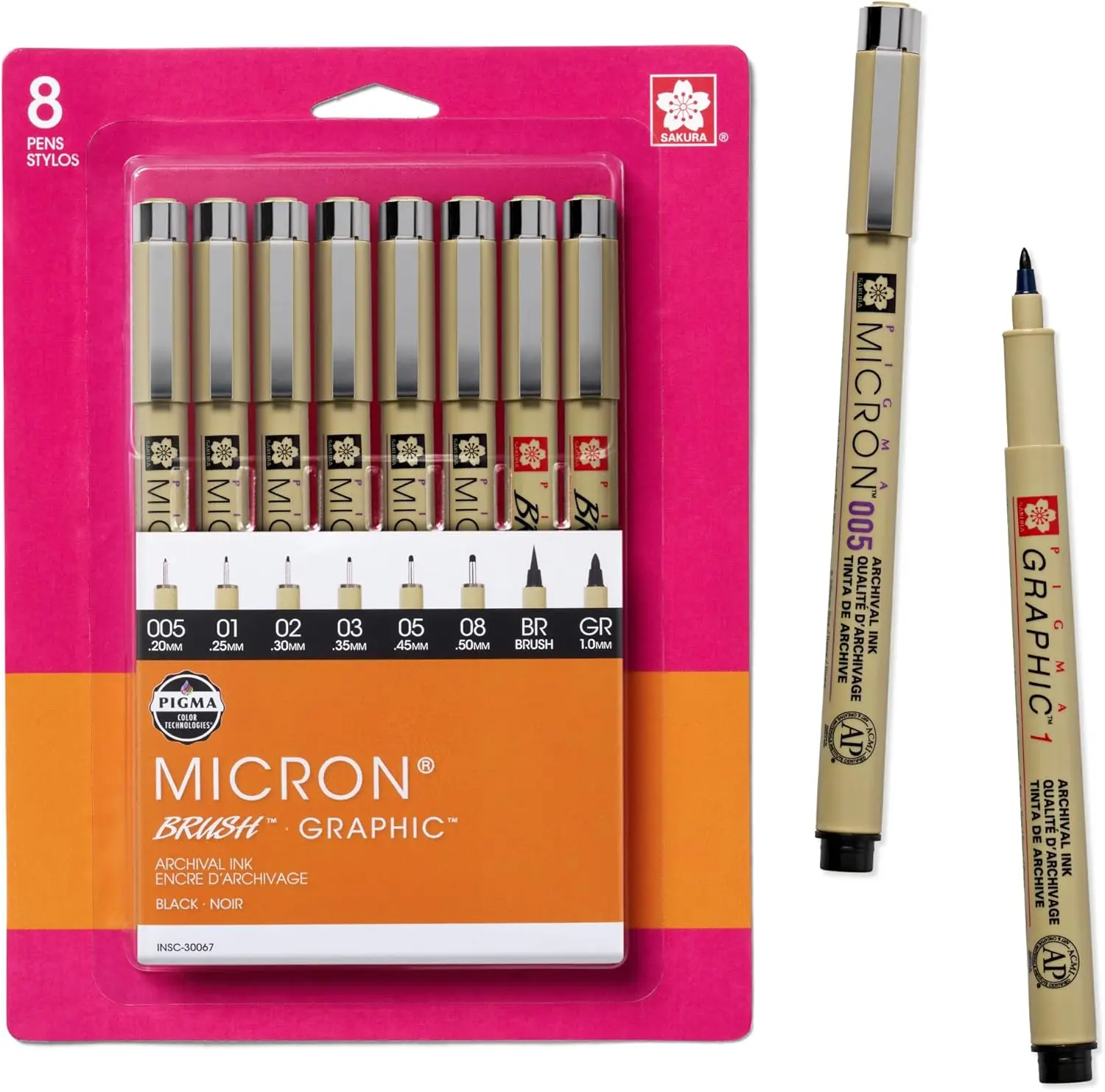 Fineliner Drawing Pens Set, 8  - Archive Box Set 评论和价格