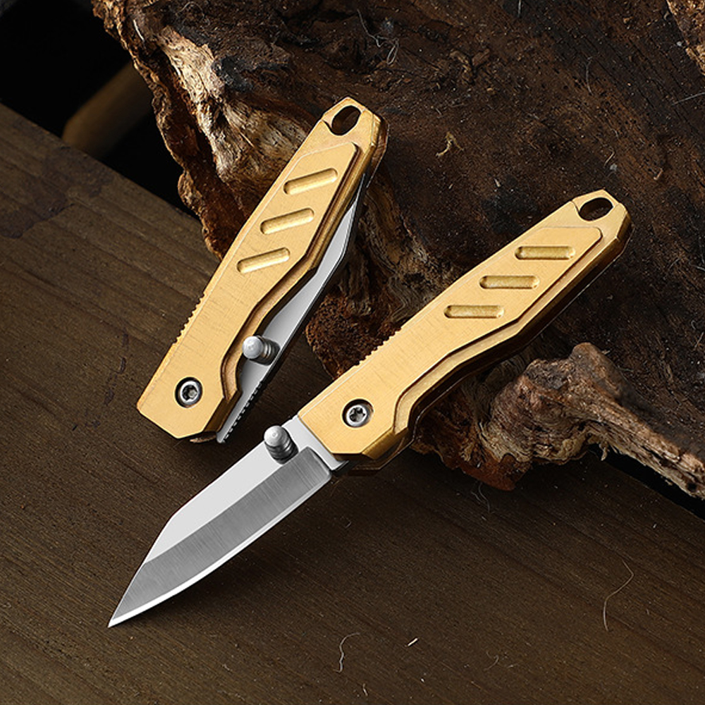 Brass Mini Folding Utility Kni - Letter Opener Brass 评论和价格