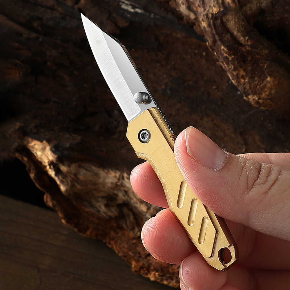 Brass Mini Folding Utility Kni - Letter Opener Brass 评论和价格