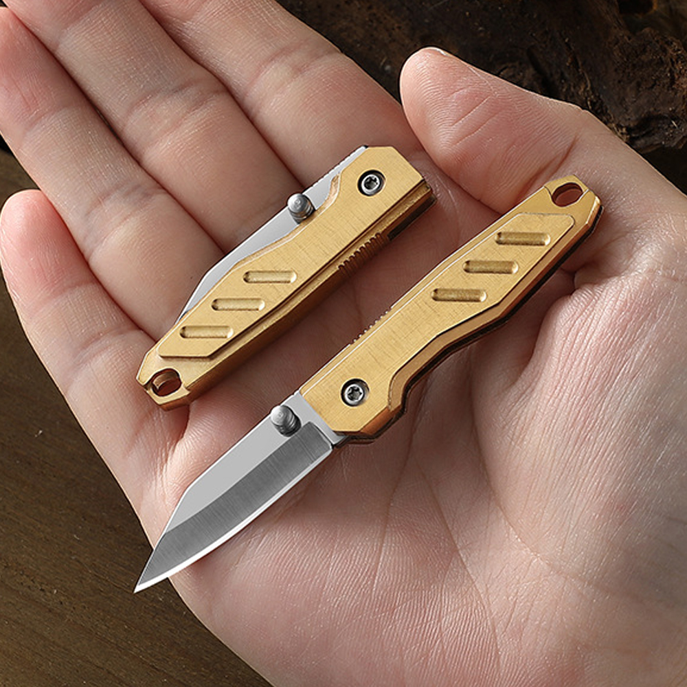 Brass Mini Folding Utility Kni - Letter Opener Brass 评论和价格