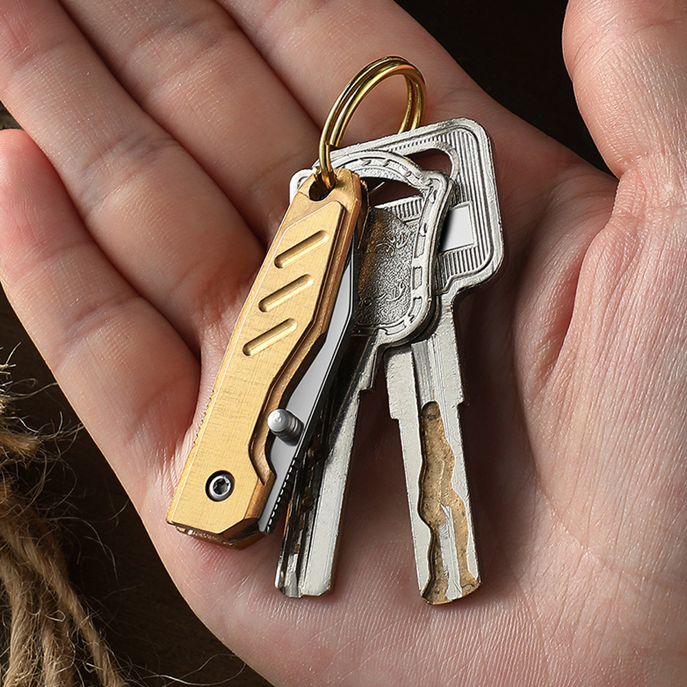 Brass Mini Folding Utility Kni - Letter Opener Brass 评论和价格