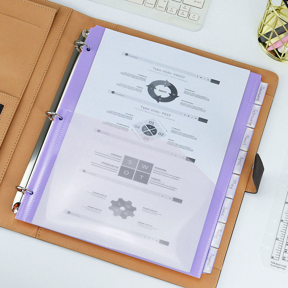 2Sets A4 Binder Dividers Plast - Tab Divider A4 评论和价格