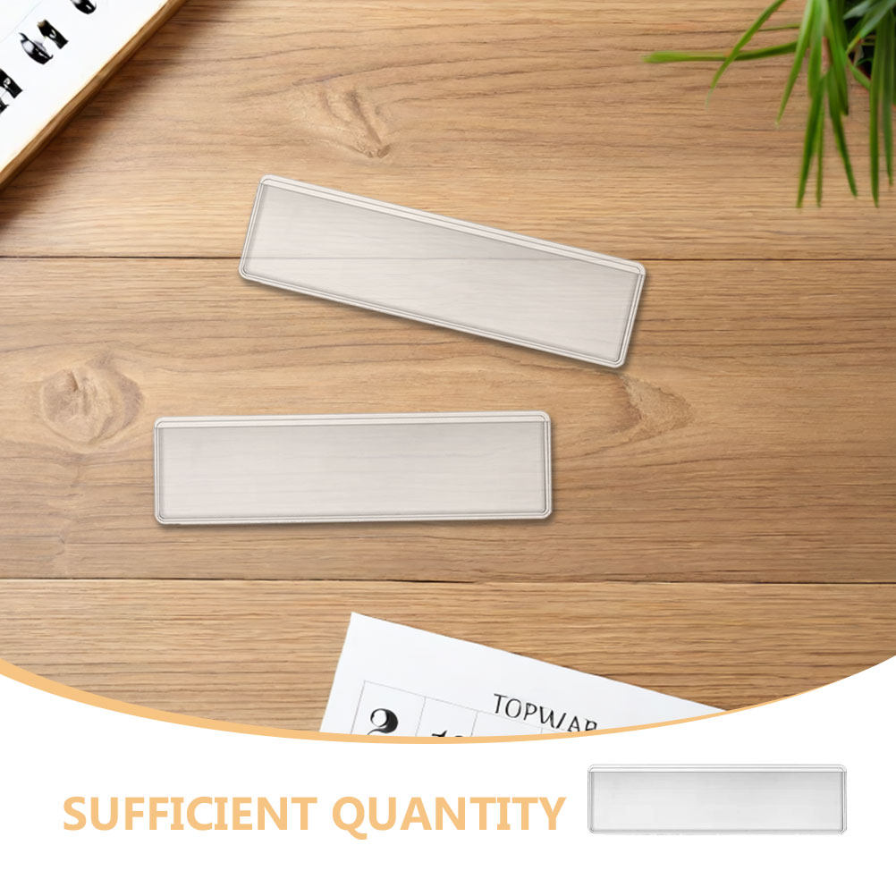 100Pcs Clear Self-Adhesive Lab - Index Card Holder 评论和价格