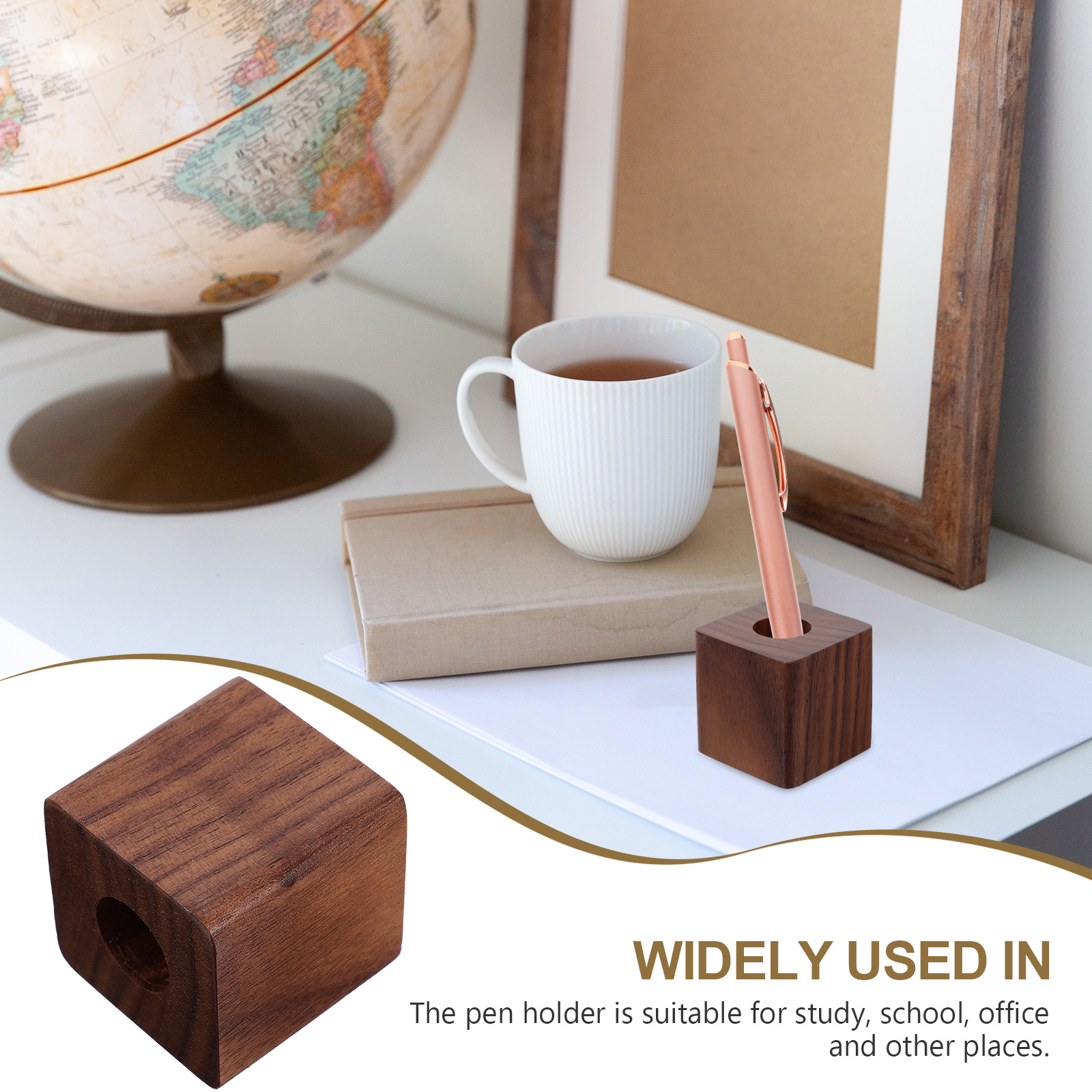 Walnut Pen Stand Single Holder - Pen Rest Single 评论和价格