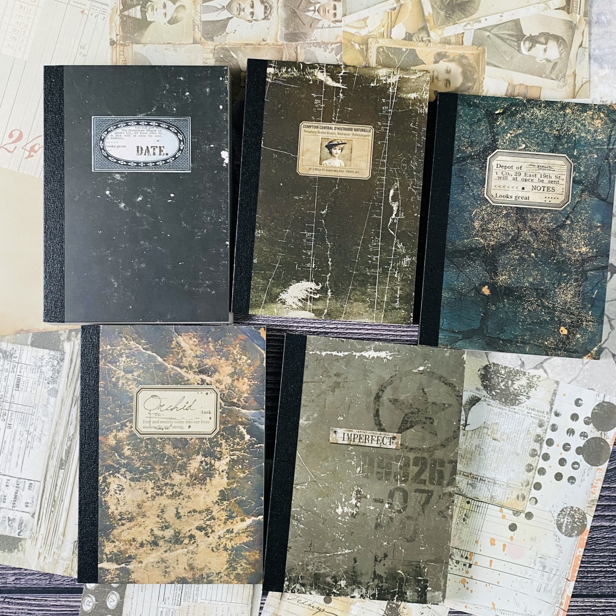 100sheets Vintage Scrapbook Pa - Ink Blotter Paper 评论和价格