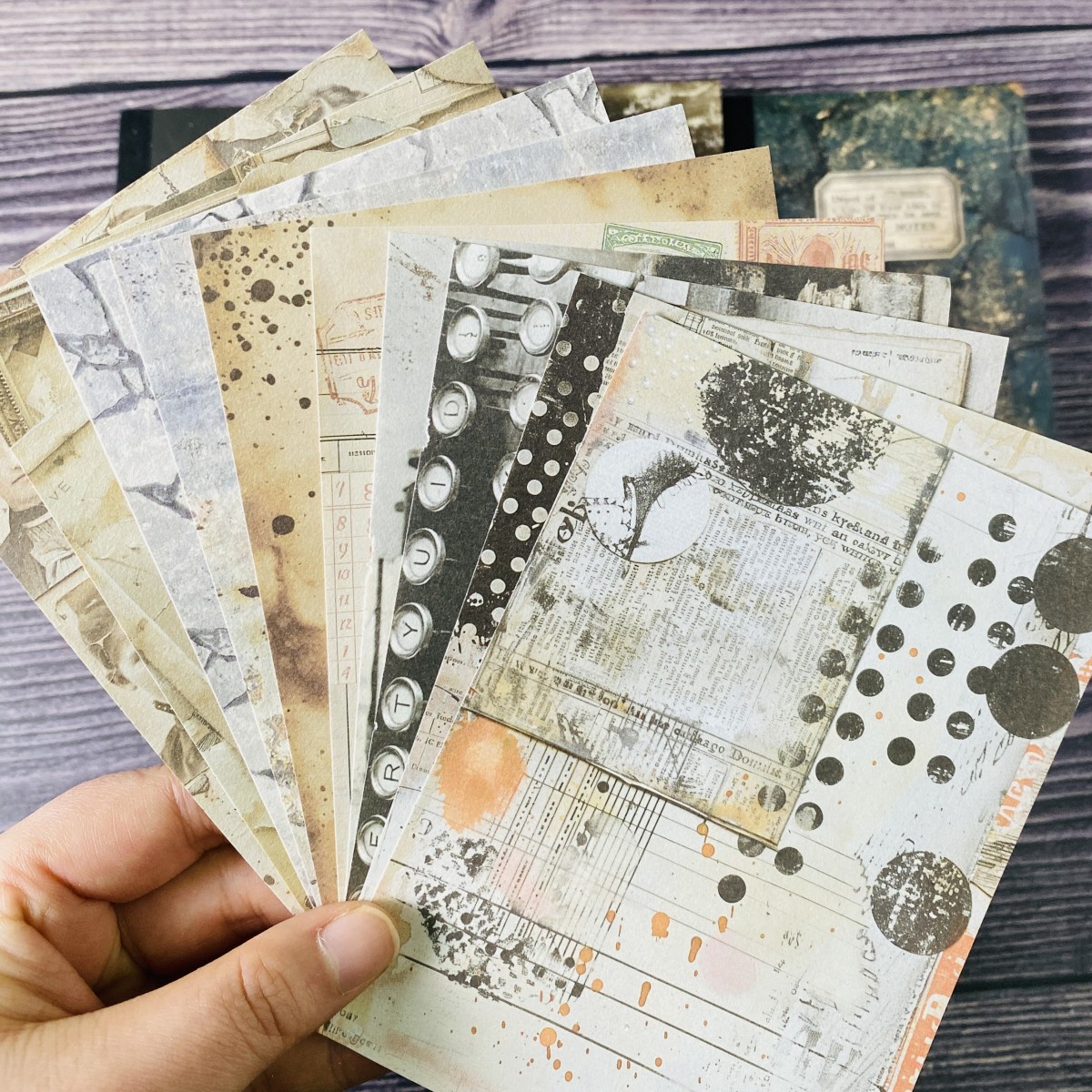 100sheets Vintage Scrapbook Pa - Ink Blotter Paper 评论和价格