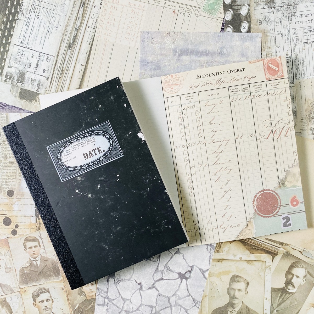100sheets Vintage Scrapbook Pa - Ink Blotter Paper 评论和价格