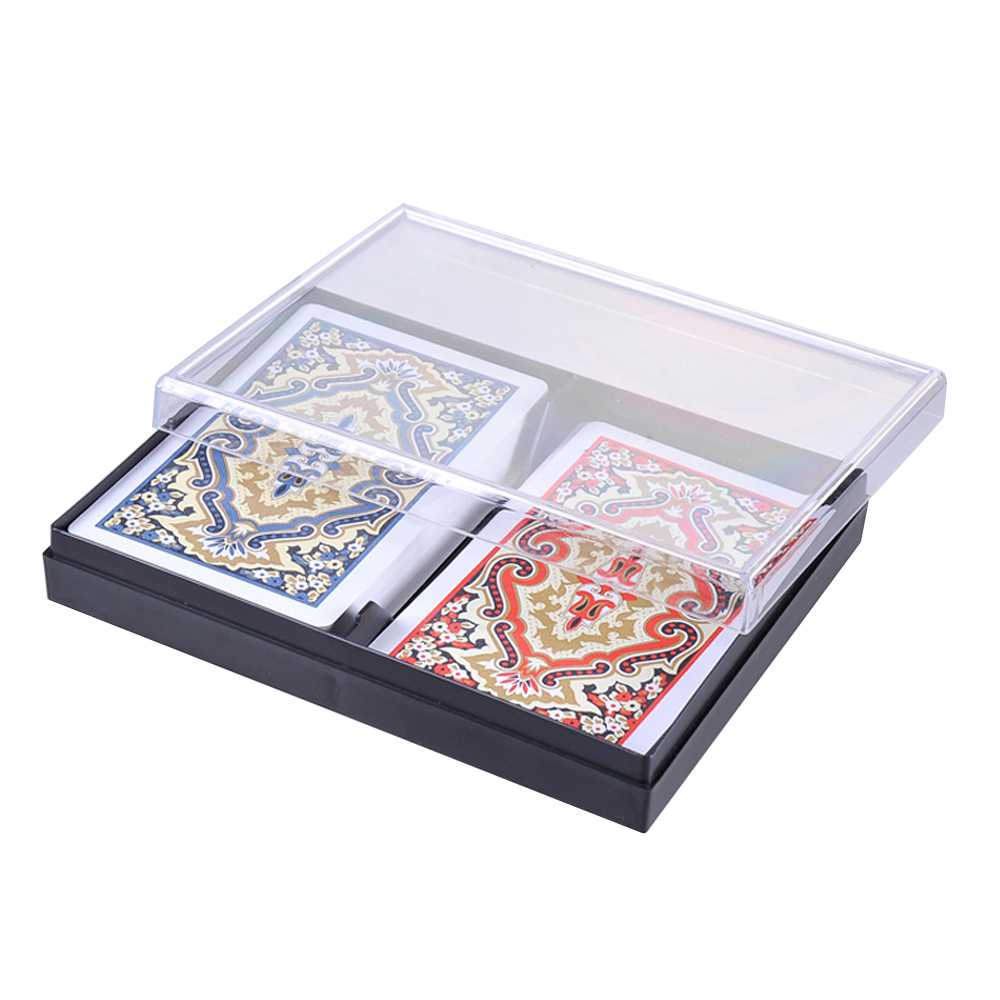 2 Decks Bridge Red and Blue Bo - Card Index Box 评论和价格