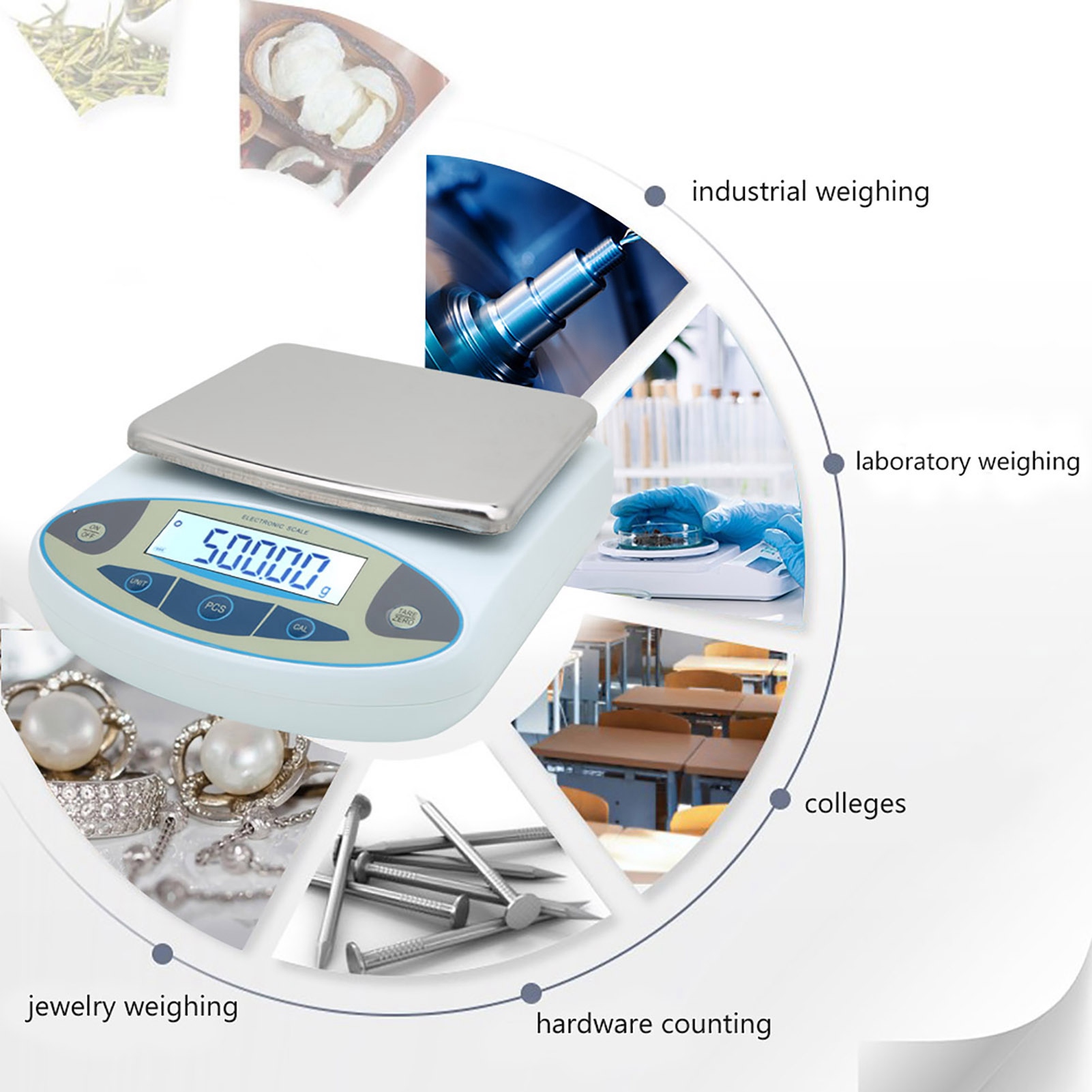 5000g 0.01g Digital Precision  - Tape Dispenser Weighted 评论和价格
