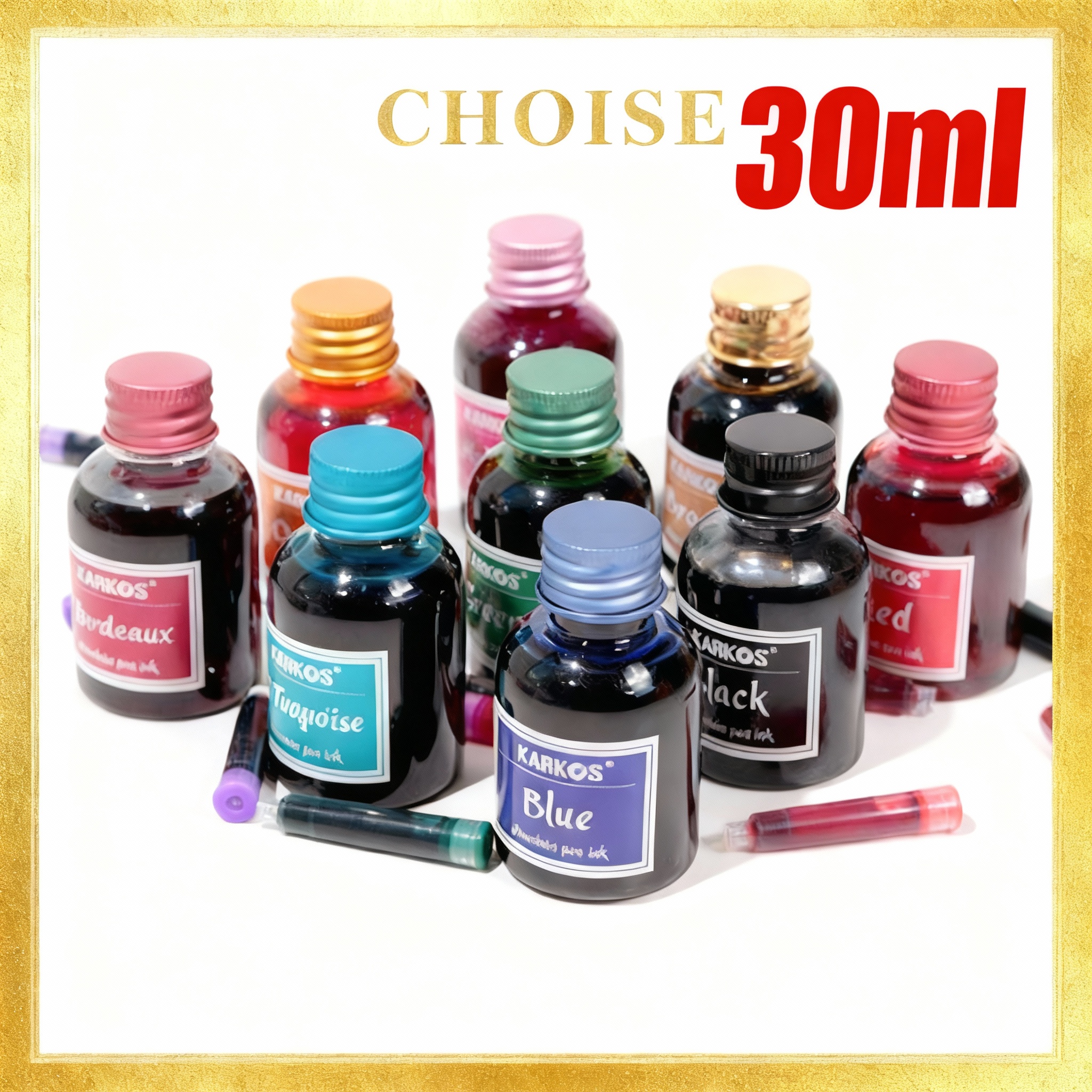 Pure Black Colorful Fountain P - Fountain Pen Bottled Ink 评论和价格