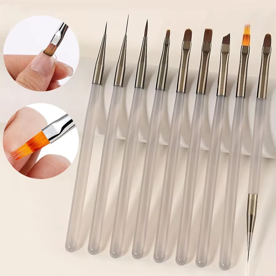 LINMANDA 9 Pack Gray Nail Art  - Gel Refill Pack 评论和价格