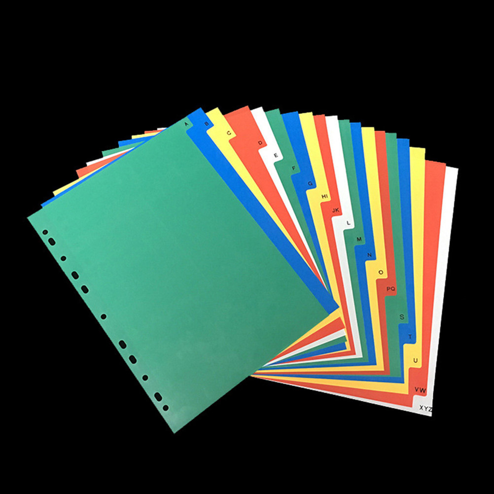 40Pcs Multi Color Index Page D - Tab Divider A4 评论和价格