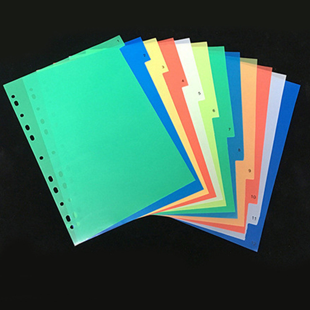 40Pcs Multi Color Index Page D - Tab Divider A4 评论和价格